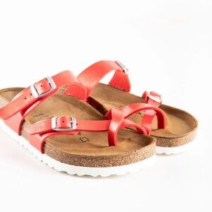 Birkenstock Mayari Hibiscus slides side 39